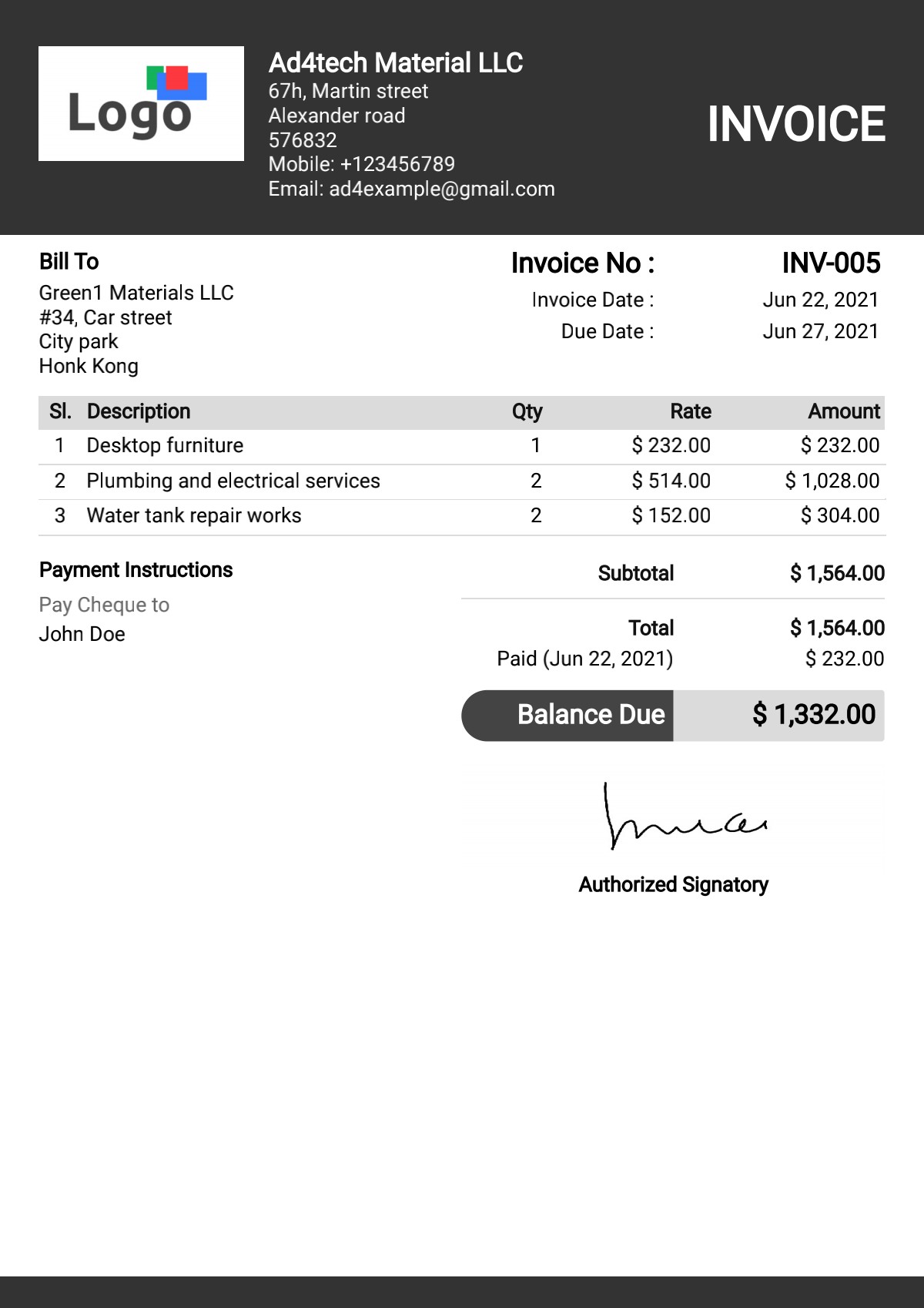 InvoiceTemple