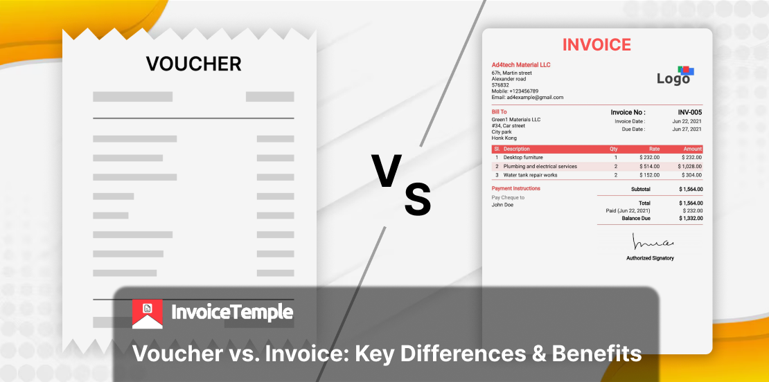 A Detailed Comparison Between Voucher and Invoices