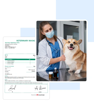 Veterinary Invoice Template 