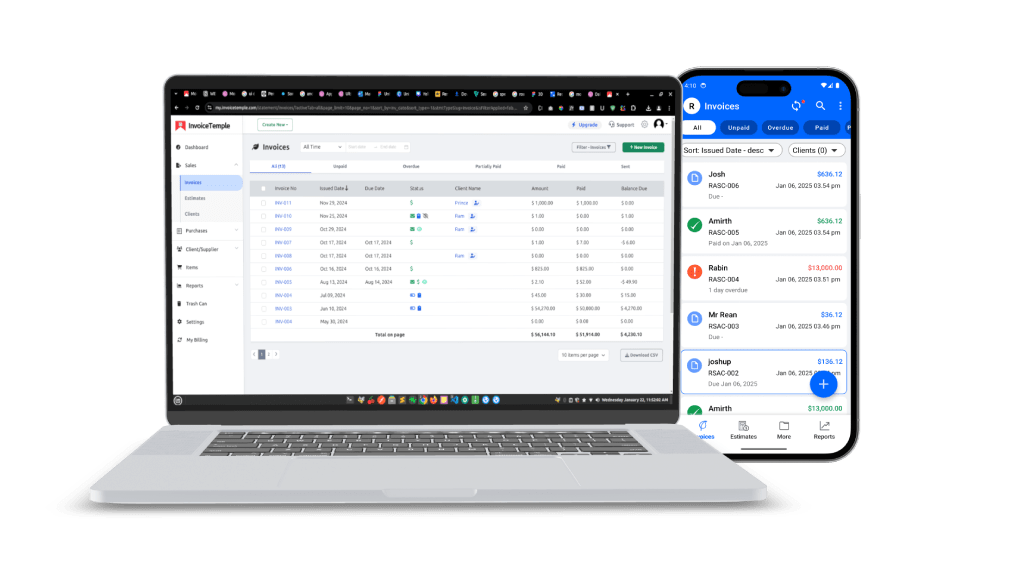 Simple Invoice Example