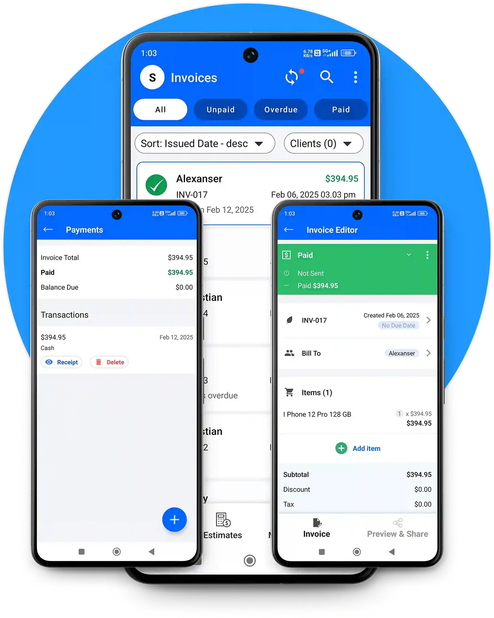 Free Unlimited Invoice App Android