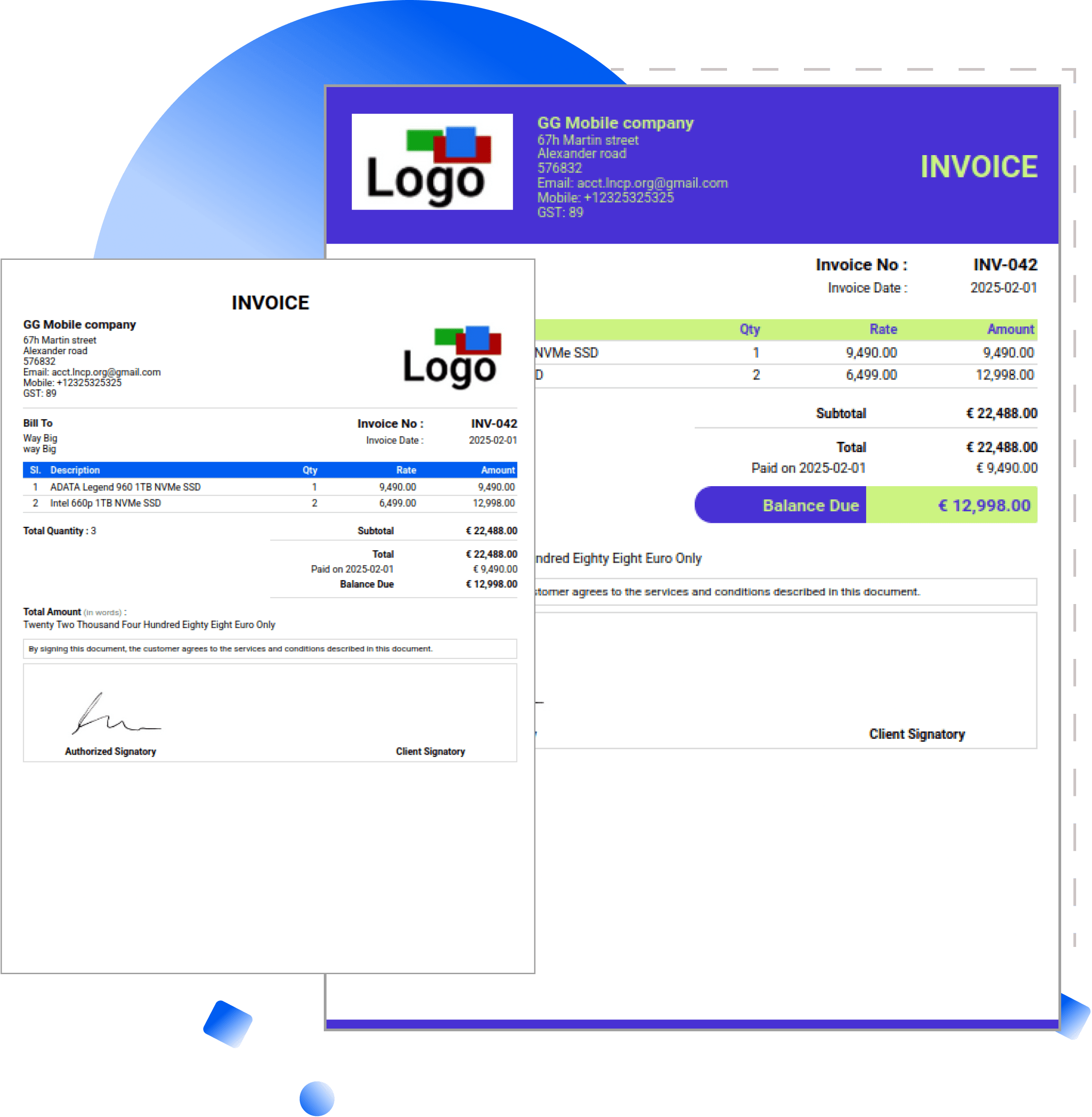 Free Invoice Templates